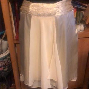 Beautiful Satin cream skirt